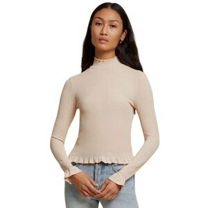Nation LTD Emmy smocked turtleneck size XS